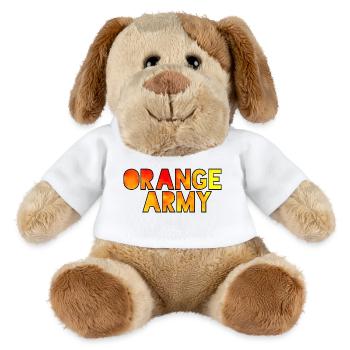 Die orange Legion für echte Fans der Niederlande # - MiniFeet® Hund Helge - Weiß - Vorne