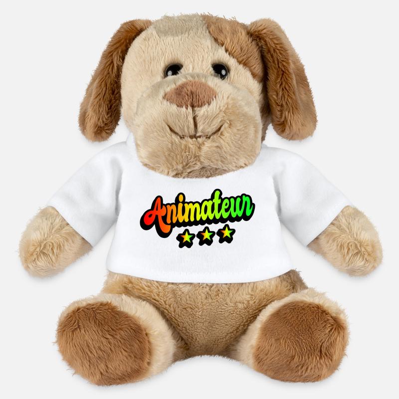 Animateur Regenbogen Design - MiniFeet® Hund Helge - Weiß