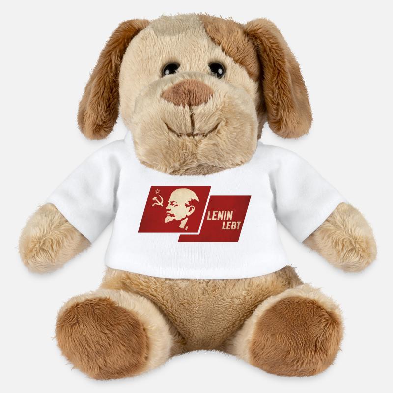 Lenin Lebt Flagge - MiniFeet® Hund Helge - Weiß