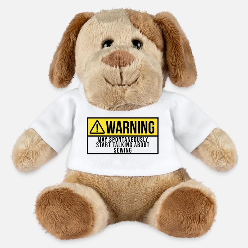 Nähen - MiniFeet® Hund Helge - Weiß
