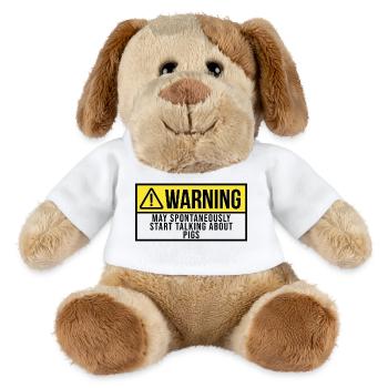 Cochon - Chien en peluche Helge MiniFeet® - blanc - Devant