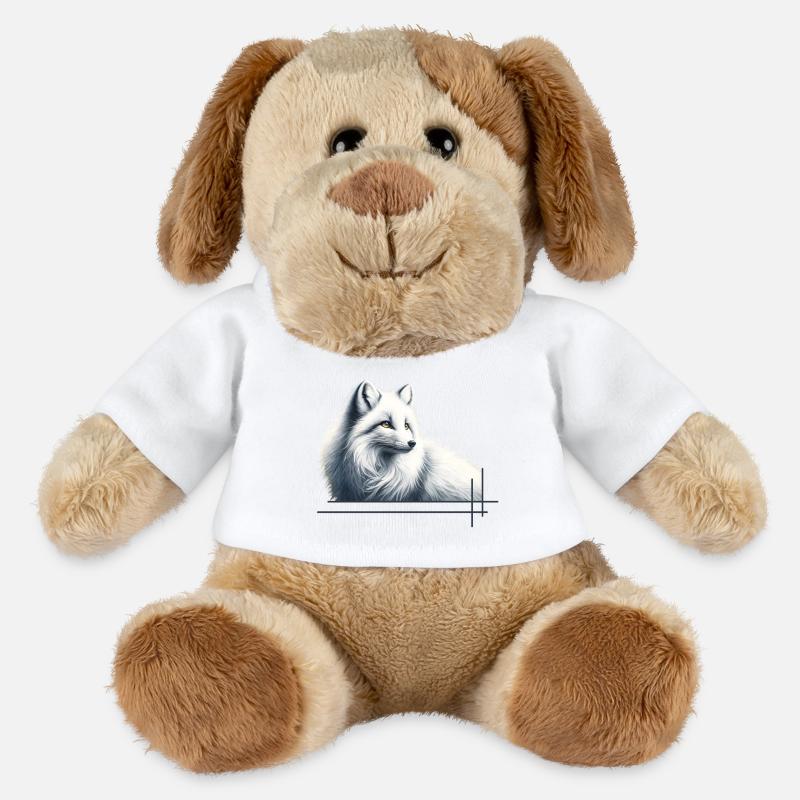 Fox in winter elegance - MiniFeet® Dog Helge - white