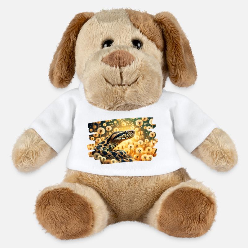 Die Schönheit der Schlange unter den Löwenzahn - MiniFeet® Hund Helge - Weiß