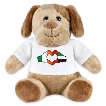 Irland Vereinigte Arabische Emirate Herz - MiniFeet® Hund Helge - Weiß - Vorne
