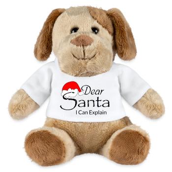 Dear Santa I Can Explain - MiniFeet® Hund Helge - Weiß - Vorne