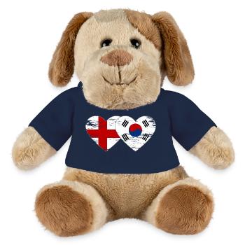 England Südkorea Flagge Herz used - MiniFeet® Hund Helge - French Navy - Vorne
