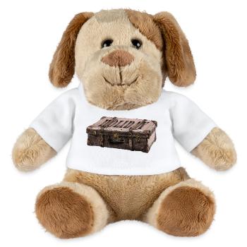 Abenteuer-Koffer mit Entdecker-Design - MiniFeet® Hund Helge - Weiß - Vorne