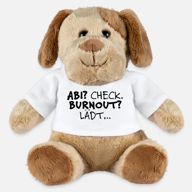 School leaving examination? Check - MiniFeet® Dog Helge - white
