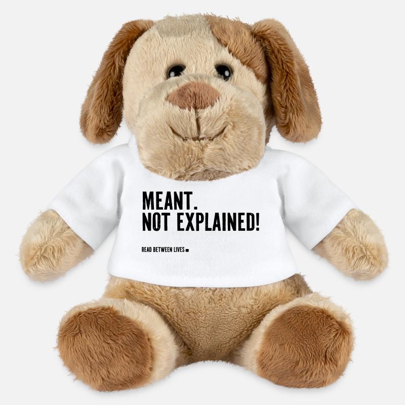 Meant. Not explained! - MiniFeet® Dog Helge - white