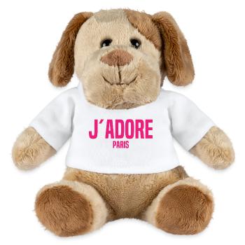 J’Adore Paris - J’aime Paris - France - Frankreich - Chien en peluche Helge MiniFeet® - blanc - Devant