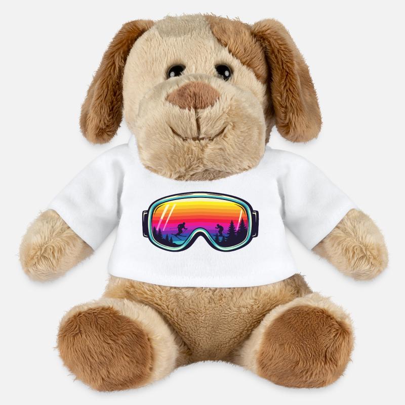 Ski Goggles Sunset Forest - MiniFeet® Hund Helge - Weiß