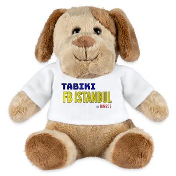 TABIKI FB ISTANBUL Contrast Design - Chien en peluche Helge MiniFeet® - blanc - Devant
