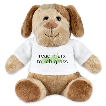 Read Marx, Touch Grass - MiniFeet® Dog Helge - white - Front
