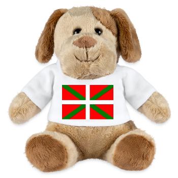 Drapeau Basque - Chien en peluche Helge MiniFeet® - blanc - Devant