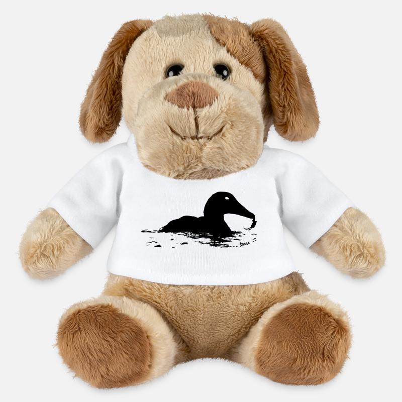 HGWild - Eider duck with crab - MiniFeet® Dog Helge - white