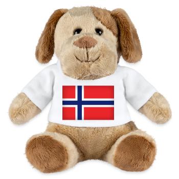 Norway Flag - MiniFeet® Dog Helge - white - Front