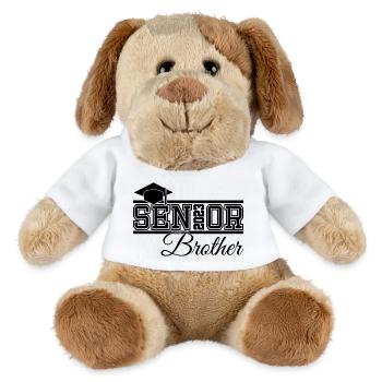 Senior 2023 Frère Fier Frère de Diplômé - Chien en peluche Helge MiniFeet® - blanc - Devant