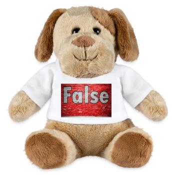 False Brick Wall Graffiti - MiniFeet® Dog Helge - white - Front
