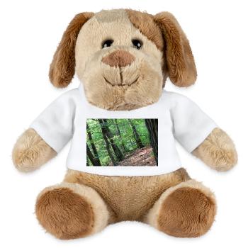 Forest Tree Trees Walk Nature Forester Poster - MiniFeet® Dog Helge - white - Front