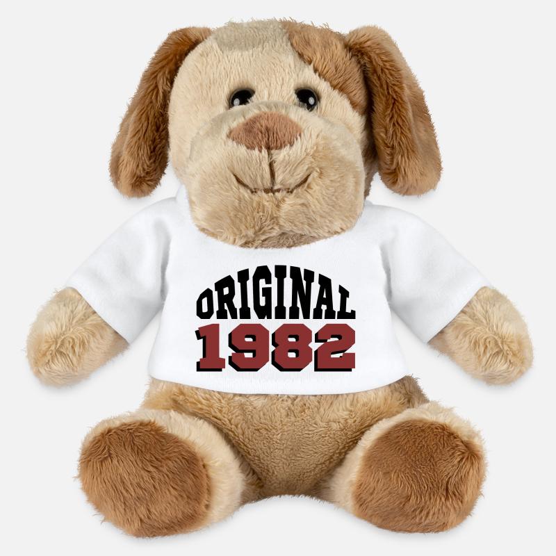 Original 1982 - Chien en peluche Helge MiniFeet® - blanc