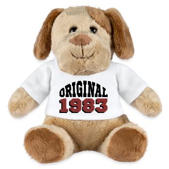 Original 1983 - Chien en peluche Helge MiniFeet® - blanc - Devant