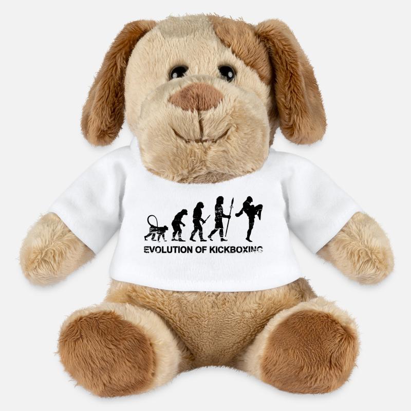 Evolution of kickboxing - MiniFeet® Dog Helge - white