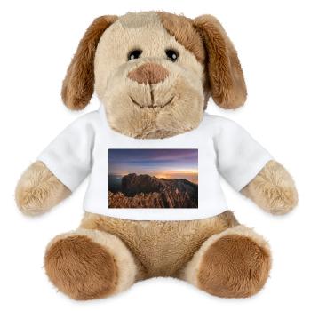 Alpenglow on the summit of mt Olympus in Greece - MiniFeet® Dog Helge - white - Front