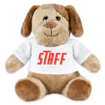STAFF Team Member - Personal - Crew - Mitarbeiter - MiniFeet® Hund Helge - Weiß - Vorne