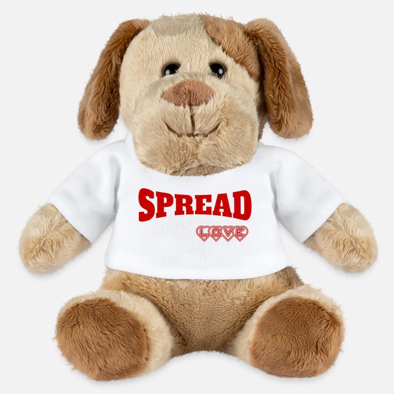 Expressive Spread Love Design - MiniFeet® Dog Helge - white