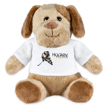 Eishockey Action Illustration - MiniFeet® Dog Helge - white - Front