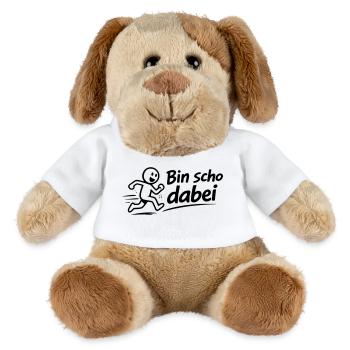 Bin scho dabei - MiniFeet® Hund Helge - Weiß - Vorne