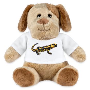 Fire salamander design - MiniFeet® Dog Helge - white - Front