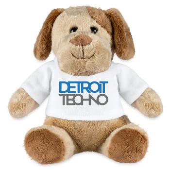 Detroit Techno 128 BPM Rave Club Festival - MiniFeet® Dog Helge - white - Front