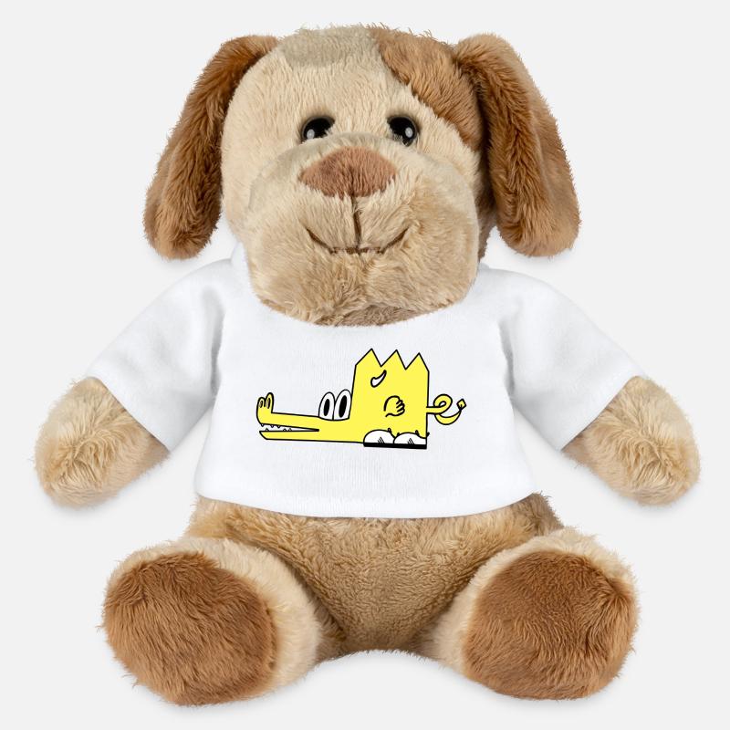 Drako le dragon - Chien en peluche Helge MiniFeet® - blanc