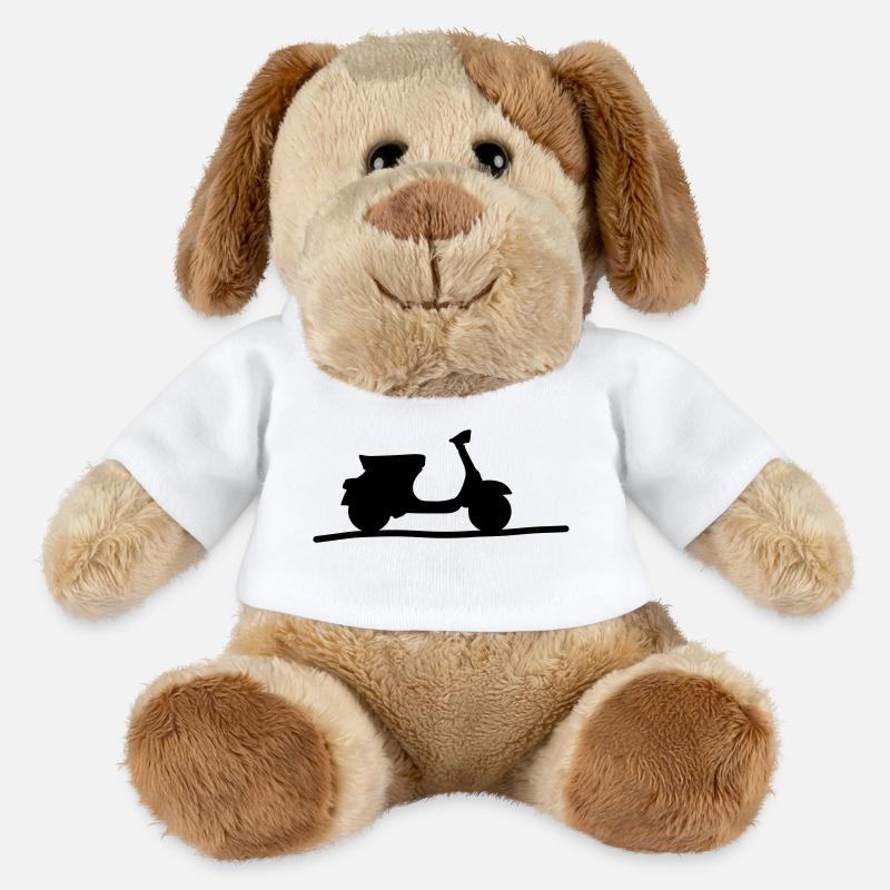 scooter - Chien en peluche Helge MiniFeet® - blanc