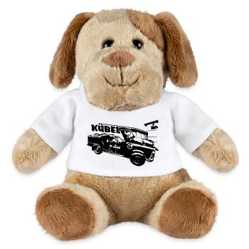  601 Kübel mit Mauer und Turm, Trabi Kübel - MiniFeet® Hund Helge - Weiß - Vorne