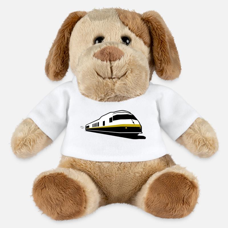 TRAIN - Train - Chemin de fer - Chien en peluche Helge MiniFeet® - blanc