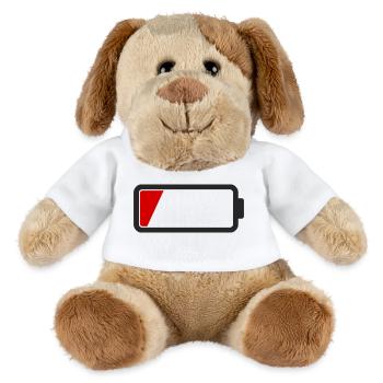 Batterie leer - MiniFeet® Hund Helge - Weiß - Vorne