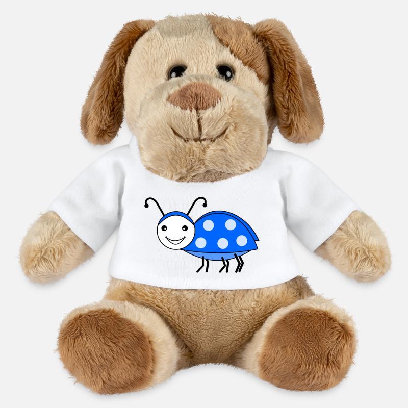 Maikäfer blau - MiniFeet® Hund Helge - Weiß