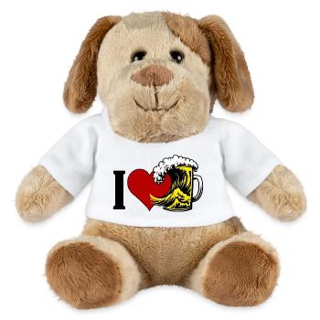 I Love Beer - MiniFeet® Dog Helge - white - Front