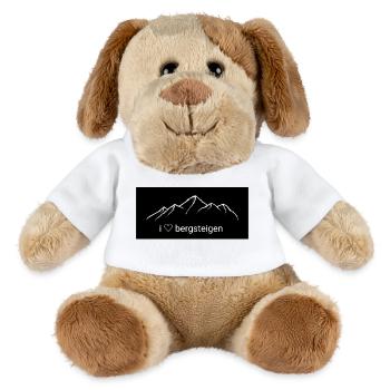 I Love Bergsteigen Mountain Design - MiniFeet® Hund Helge - Weiß - Vorne
