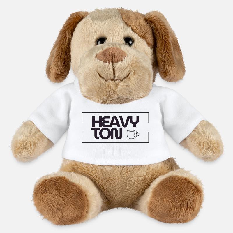 HeavyTon - Chien en peluche Helge MiniFeet® - blanc