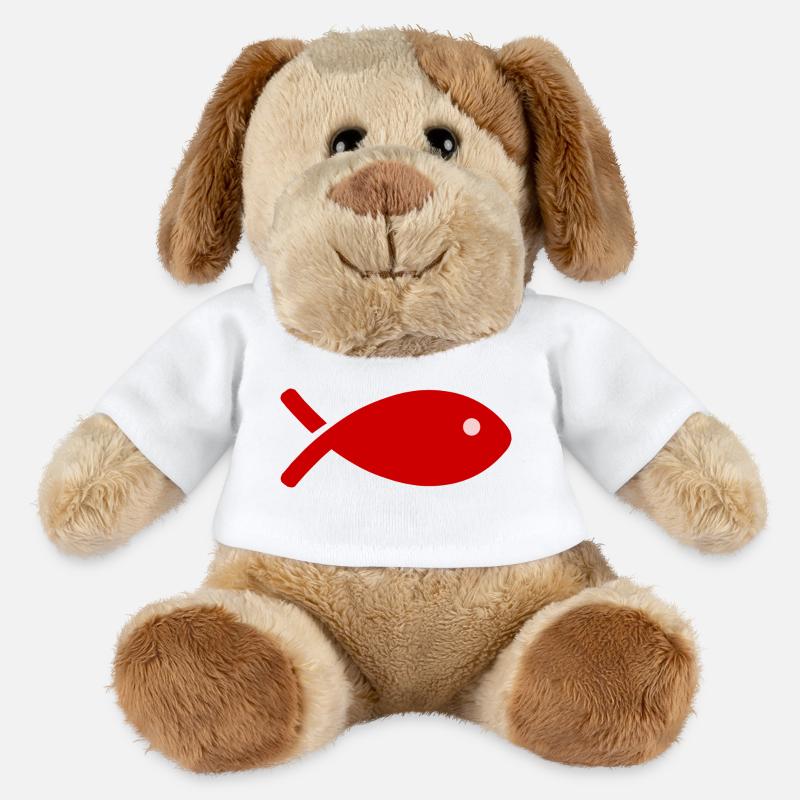 POISSON - Chien en peluche Helge MiniFeet® - blanc