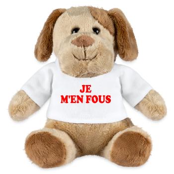 je m'en fous - Chien en peluche Helge MiniFeet® - blanc - Devant