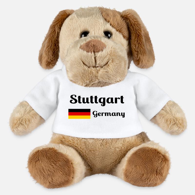 Stuttgart Germany- Stylish prints - MiniFeet® Dog Helge - white