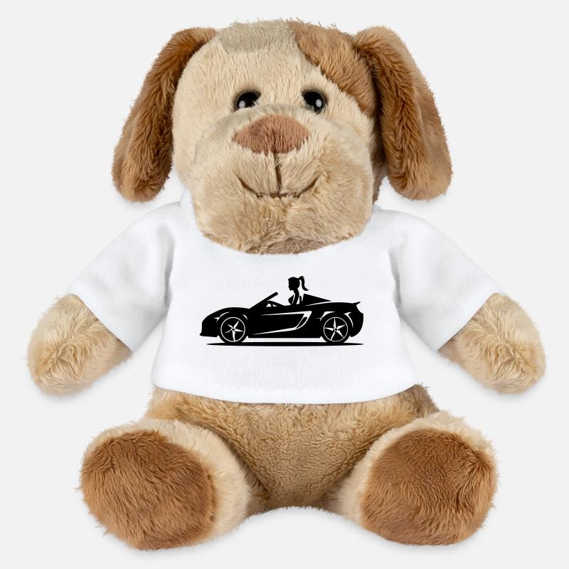 Auto Cabrio Frau - MiniFeet® Hund Helge - Weiß