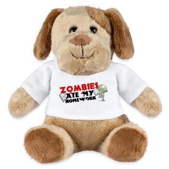 Les zombies ont mangé mes devoirs – Hausaufgaben Horror - Chien en peluche Helge MiniFeet® - blanc - Devant