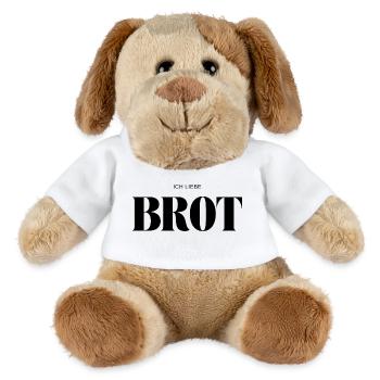 Ich liebe Brot - MiniFeet® Hund Helge - Weiß - Vorne