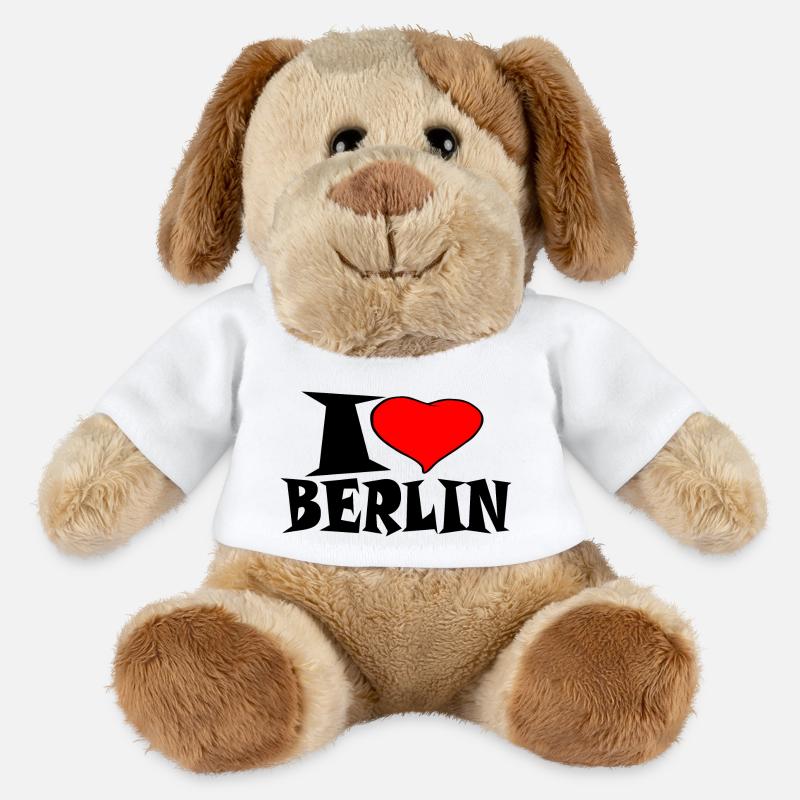Berlin - Ich Liebe Berlin - MiniFeet® Hund Helge - Weiß
