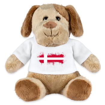 Danemark Europe Drapeau danois symboles nationaux norden - Chien en peluche Helge MiniFeet® - blanc - Devant
